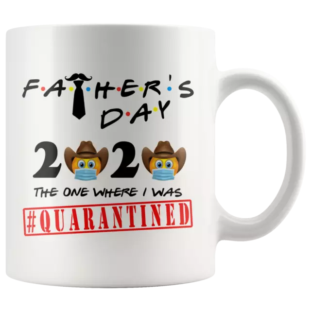 FATHERS Day Quarantine Mug Gift For Dad|Social Distancing Emoji Mug DAD Gift