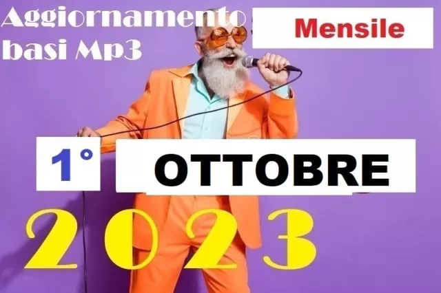 1° OTTOBRE 2023 - 101 BASI Mp3  MENSILE AGGIORNAMENTO KARAOKE