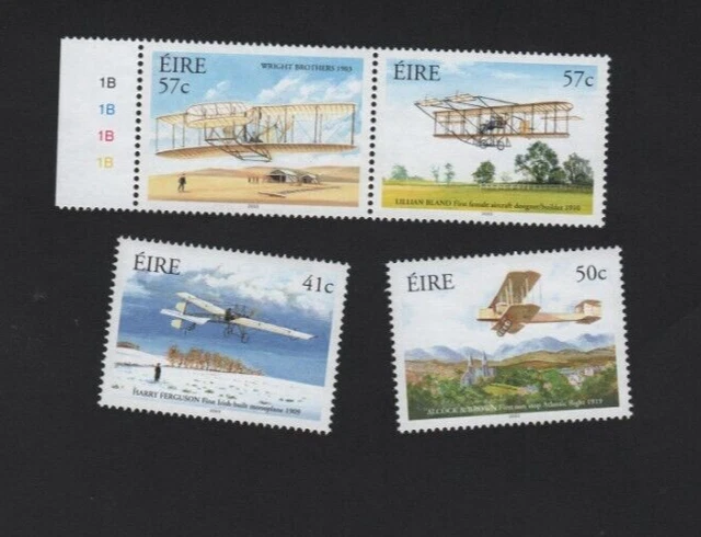Ireland stamps: 2003 SET - Centenary of Powered Flight SG 1598 - 1601 MNH