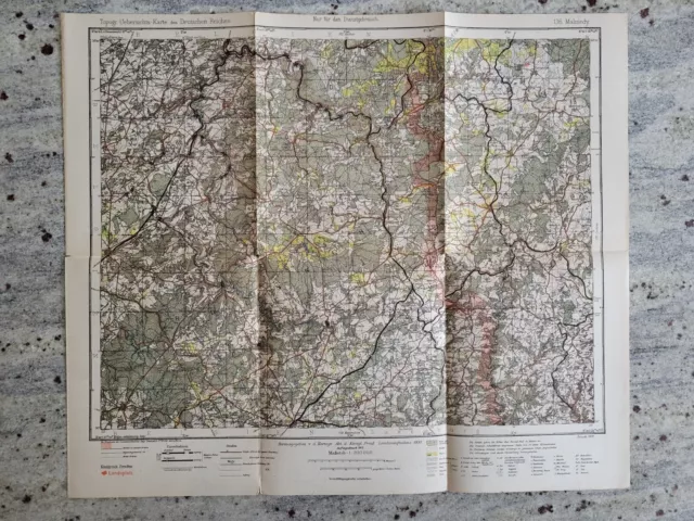 Malmedy Nr. 136 Topographische Übersichtskarte des Deutschen Reiches 1:200.000