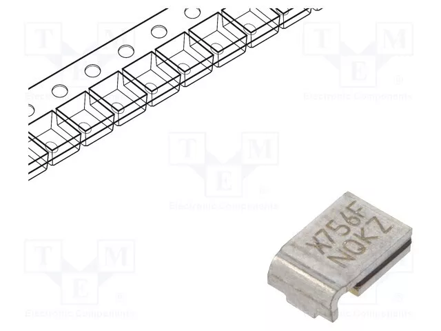 750mA SMD Étamé 2920 SMD Sécurité : Ptc Polymère 60V 60VDC