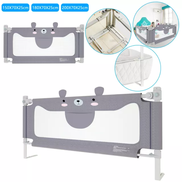 150/180/200 cm rejilla de protección de cama rejilla de cuna rejilla de cama para elevación vertical DE