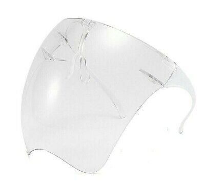 Clear Face Shield Glasses Face Mask Transparent Reusable Visor Anti-Fog Dust USA