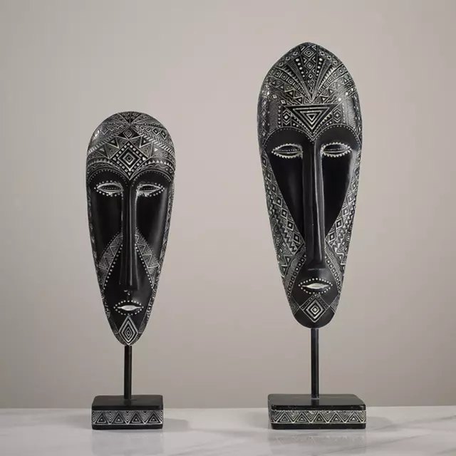 African Mask Sculpture Retro Decorative Traditional Tribal Mask Art Abstract Art