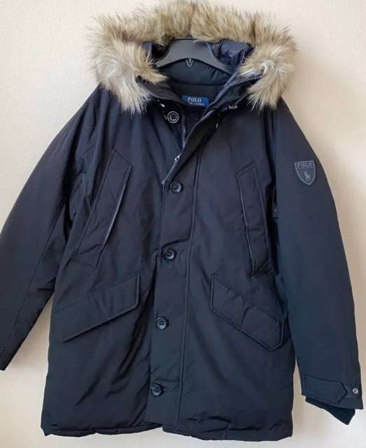 $598 Polo Ralph Lauren Faux Fur-Trim Down Parka Coat