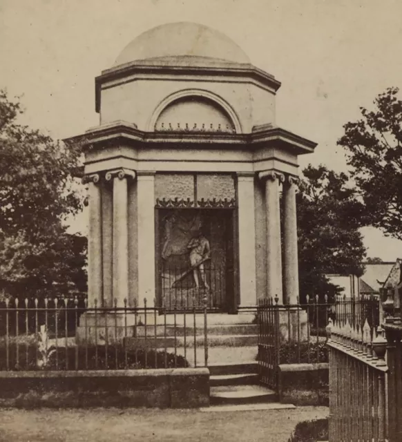 Poet Robert Burns Mausoleum Dumfries Scotland Stereoview c1865