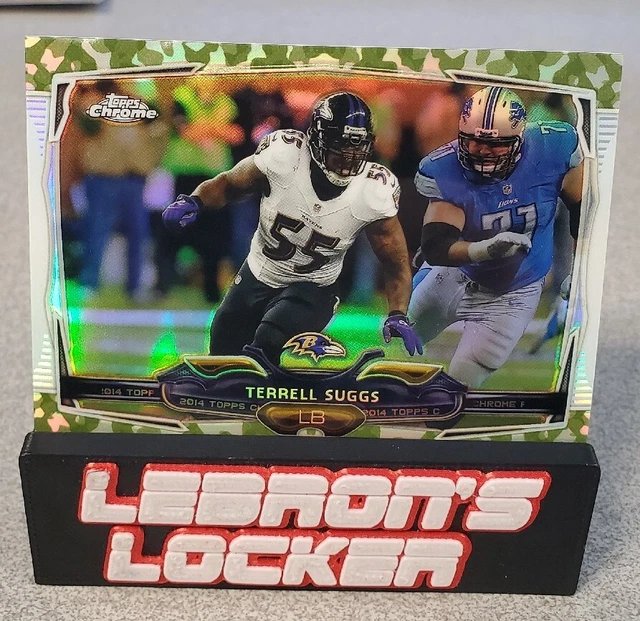 2014 Topps Chrome Camo Refractor #37 Terrell Suggs /499 Ravens