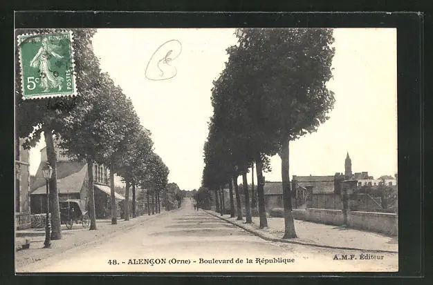 CPA Alencon, Boulevard de la Republique