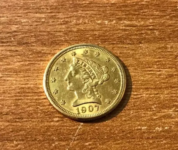 1907 $2.50 Liberty Head Quarter Eagle Gold