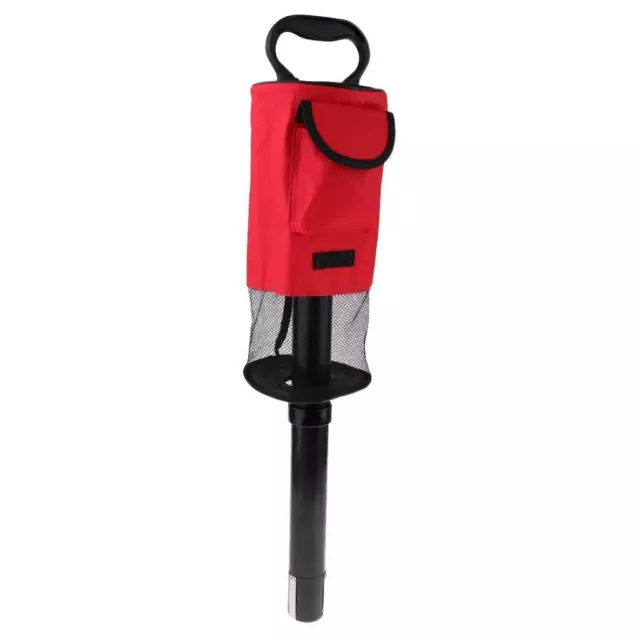 Detachable Golf Ball Shag Bag Pick Up Tube Retriever Collector Zip Storage