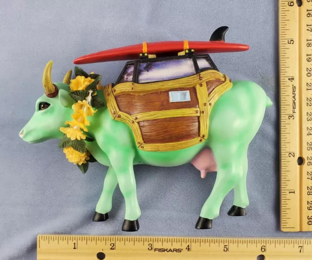COW-A-BUNGA! #9148 Cow Parade Resin Cow 2002 No Box
