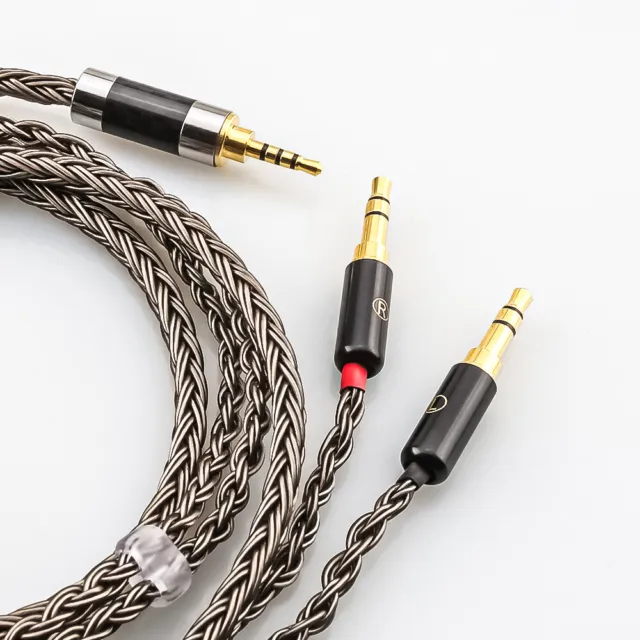 16 Cores 7N OCC Silver Plated Headphone Cable For 2x3.5mm Hifiman Sundara HE4XX 2