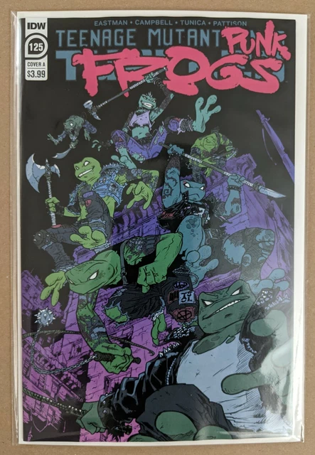 Teenage Mutant Ninja Turtles 125 Cover A 1st Full Team App Of Punk Frogs 1347 Picclick