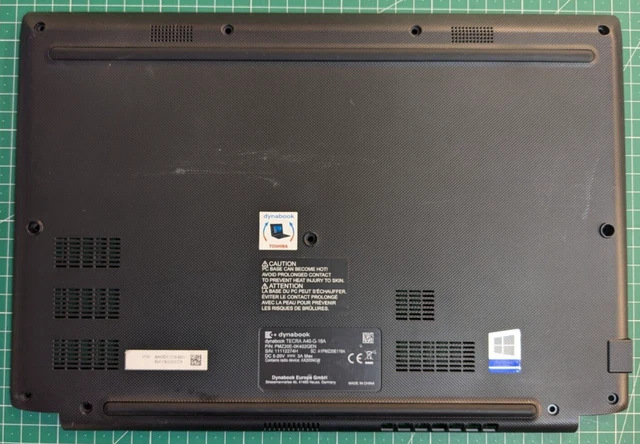 Boîtier Inférieur Pour Toshiba Tecra Z50-A - Réf GM903661912A-A - Occasion France