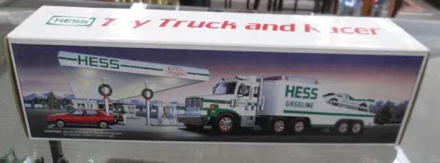 1988 Hess Toy Truck and racer NOS Made in China NIB