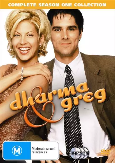 Dharma & Greg: Season 1 (DVD, 3 Discs) Jenna Elfman - Region 4 - VGC