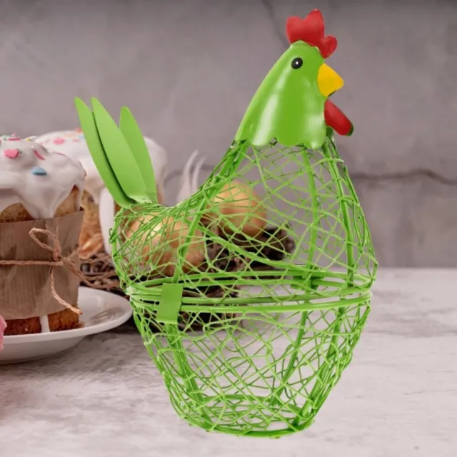 Art Eggs Storage Basket Chicken Egg Holder Fruit Basket Innovative Hen Shape Kit