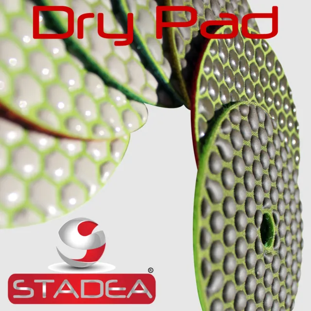 STADEA 4" Dry Diamond Polishing Sanding Pads Discs Granite Marble Concrete Glass