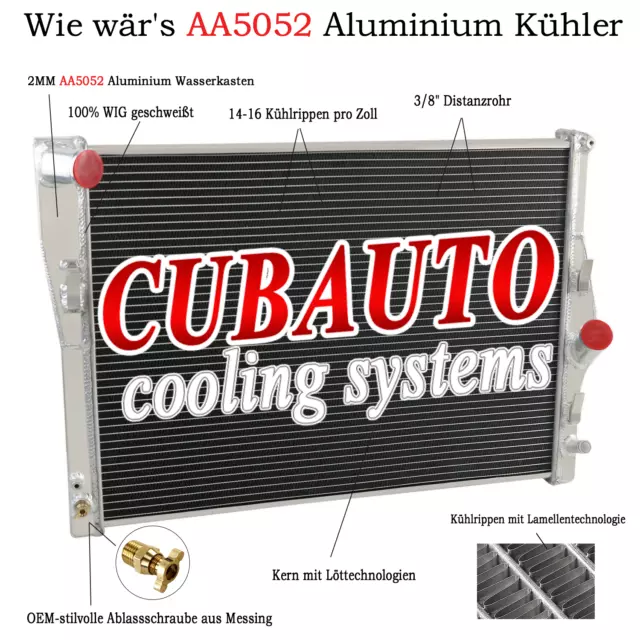 Kühler ALU für BMW E81 E82 E87 E88 E90 E91 E92 E93 Z4 X1 E84 2,0 2,5 3,0 06~13