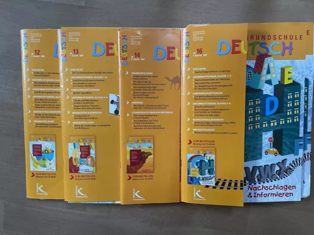 Grundschule Deutsch  8 Themenhefte und Materialpakete und CD's