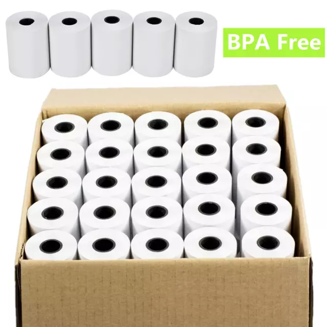 57x40mm Machine Till Credit Card PDQ Thermal Paper Rolls Cash Register Receipt