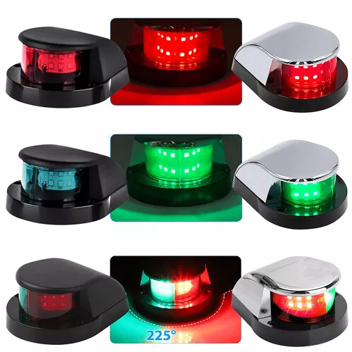 2X LED Navigationslichter Bootslicht Wasserdichte Marine Positionslampe 2NM 12V