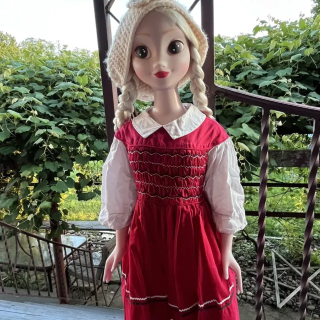 Jakks Pacific Elsa Disney OOAK Tall Lifelike Doll Red Coat Black Shoes 3