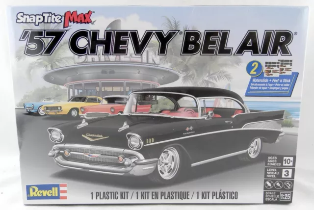 1:25 Scale '57 Chevy Bel Air SnapTite Max Plastic Model Kit - Revell #85-1529