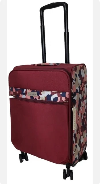 Samantha Brown 22" Spinner with Satchel 2-piece Set-Burgundy Geo Camo-NWT 2