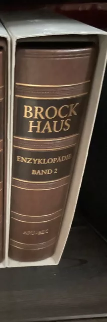 brockhaus enzyklopädie 19 auflage Echtleder der seltenes Band 2