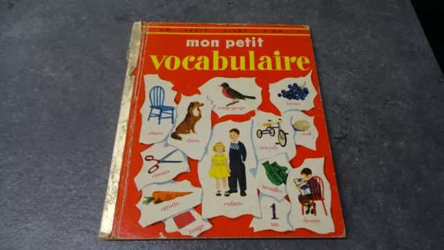 Livre Scolaire Vocabulaire Livre D'or Mon Petit 1948 Deux Coqs