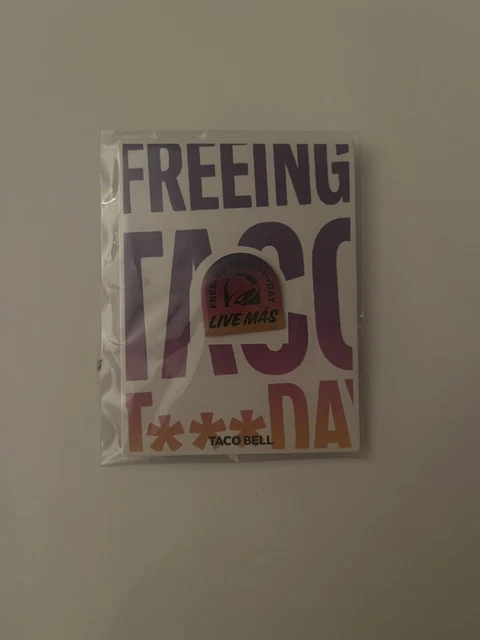 Freeing Taco Tuesday Taco Bell Enamel Hat Pin *NEW*