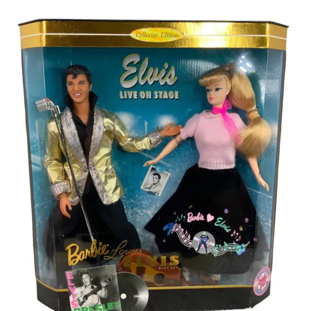 Barbie Loves Elvis Collector Edition Gift Set Dolls 1996 Mattel #17450