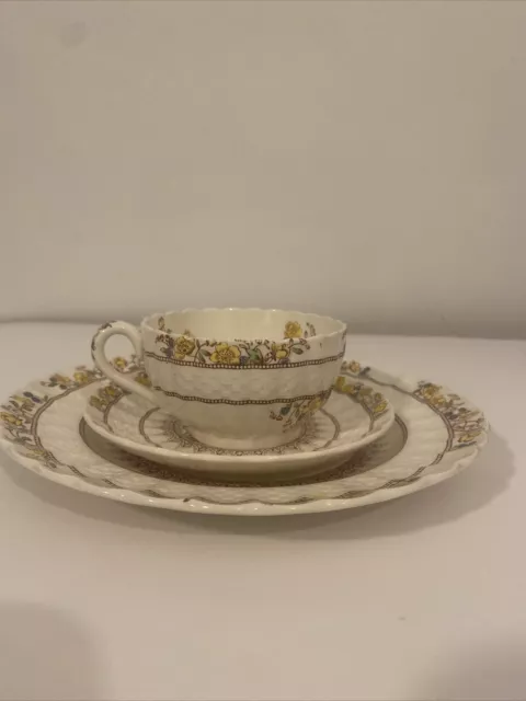 Spode Buttercup Design C. 1895 Demitasse Cup and Saucers England