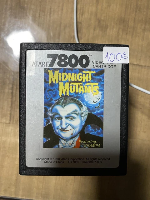 Jeu Atari 7800 Midnight Mutants – Complet (boîte, Manuel, Cartouche) PAL