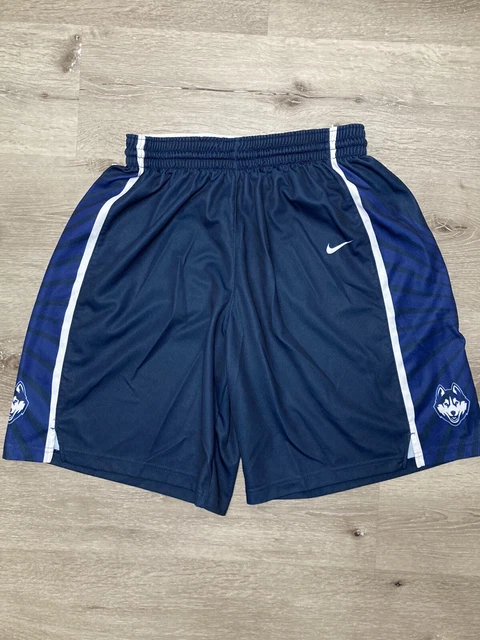 Nike UCONN Huskies NCAA Basketball Shorts SZ M On Court Players Sample Nike UCONN Huskies NCAA Basketball Shorts SZ M On Court Players Sample