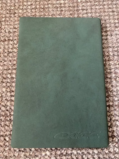Lotus Exige Owners Handbook Manual and Wallet New D111T0324 Genuine Bargain