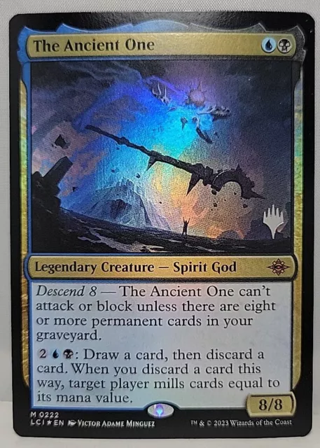 The Ancient One Foil Promo Stamp Lost Caverns of Ixalan NM Magic the Gathering