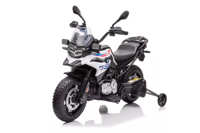 Moto Électrique Pour Enfants BMW F 850 GS 12V Roues Eva LED MP3 Et USB LT943