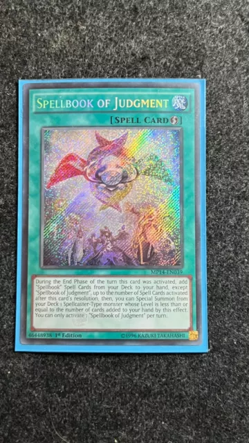 MP14-EN039 Spellbook of Judgment Secret Rare 1st Edition NM YuGiOh Card