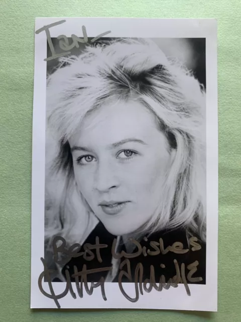 Kitty Aldridge British Actress Vintage Original Hand Signed Black & White Photo