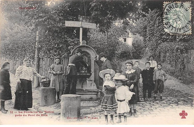 92 - SAN63243 - SURESNES - La Fontaine du Tertre près du Pont de Bois