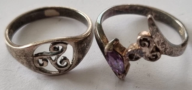 Bague Chevalière Celte Ancienne Argent Massif - Taille 48, Devise 'Semper Fidelis', Triskel