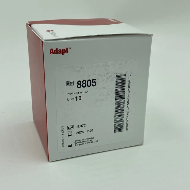 "Hollister 8805 Adapt CeraRing 2" anillos de barrera de ostomía caja de 10 exp. 2027 NUEVO