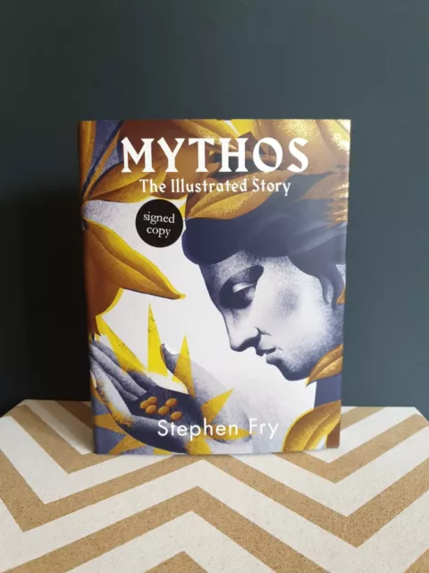 *SIGNED* Mythos The Illustrated Story by Stephen Fry Large format Greek Legends