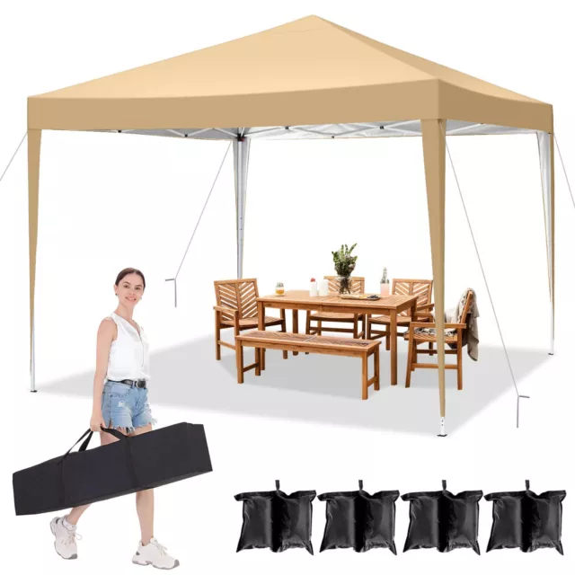 Wasserdicht Stabil Pavillon 3x3m Pop Up Faltpavillon Partyzelt Pavillion Pavilon
