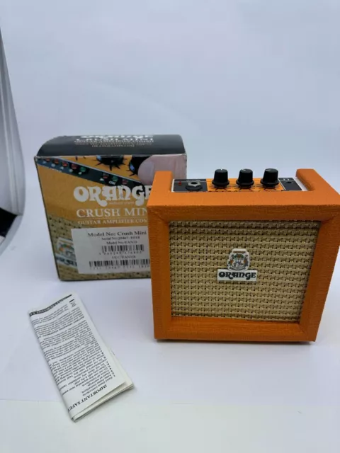 Orange Crush Mini Amplificatore per chitarra 3 W Practice Amplificatore Combo con Ingresso Aux