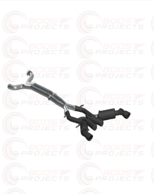 MBRP 3'' Cat Back Dual Rear Exit Black-Coated For 16-23 Chevrolet Camaro SS 6.2L
