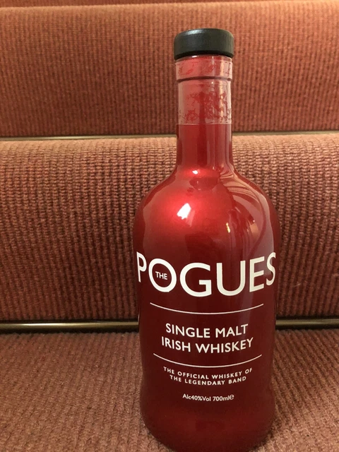 THE POGUES SINGLE malt irish whiskey empty Red bottle £3.00 - PicClick UK