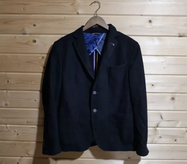 Manuel Ritz Blue Chore Pocket Smart Casual Blue Blazer Size 52